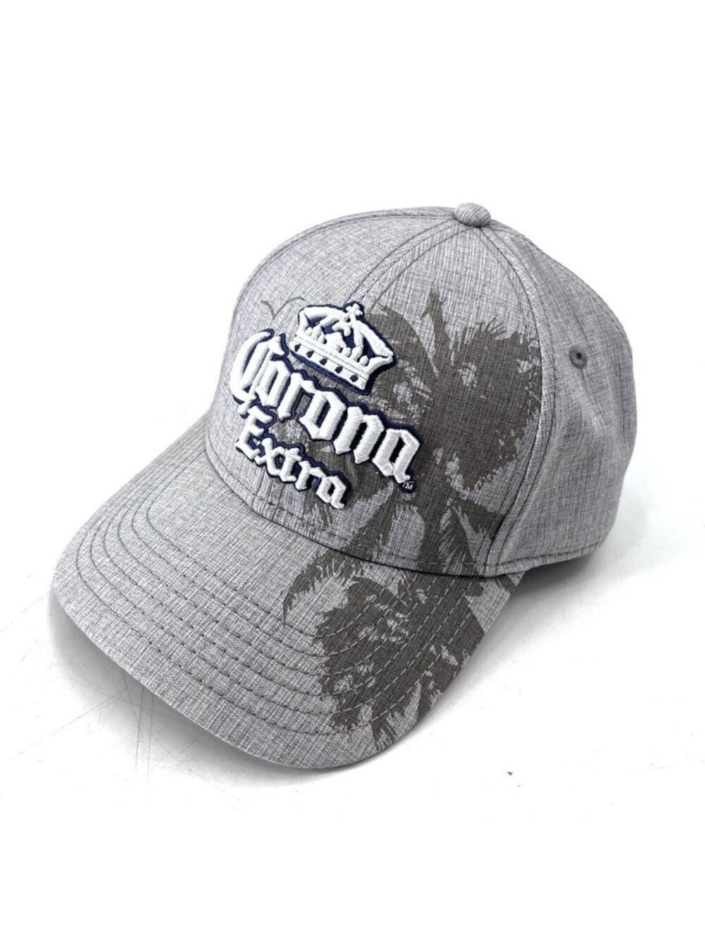 Corona Extra Raised Logo Gray Snap Back Baseball Cap Hat